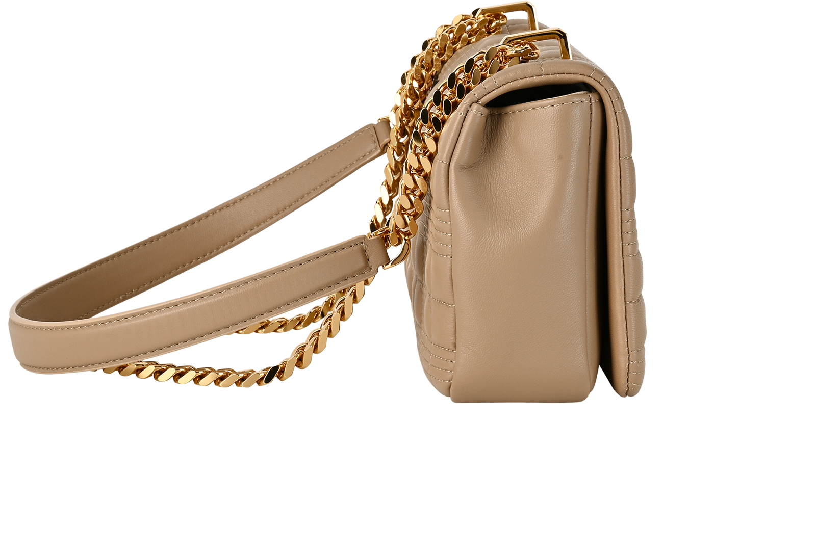 Small Horseferry Lola Bag, &pound;495, Handbags, Beige, Leather, Side view